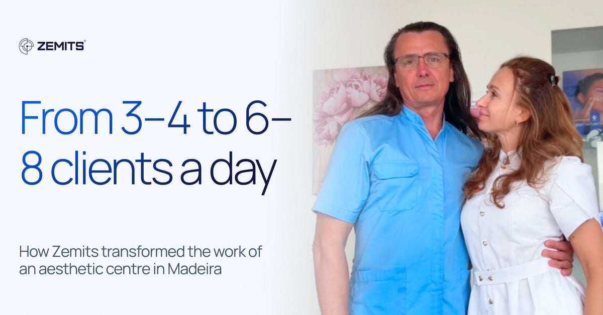 From 3–4 to 6–8 clients a day: how Zemits transformed the work of an aesthetic centre in Madeira